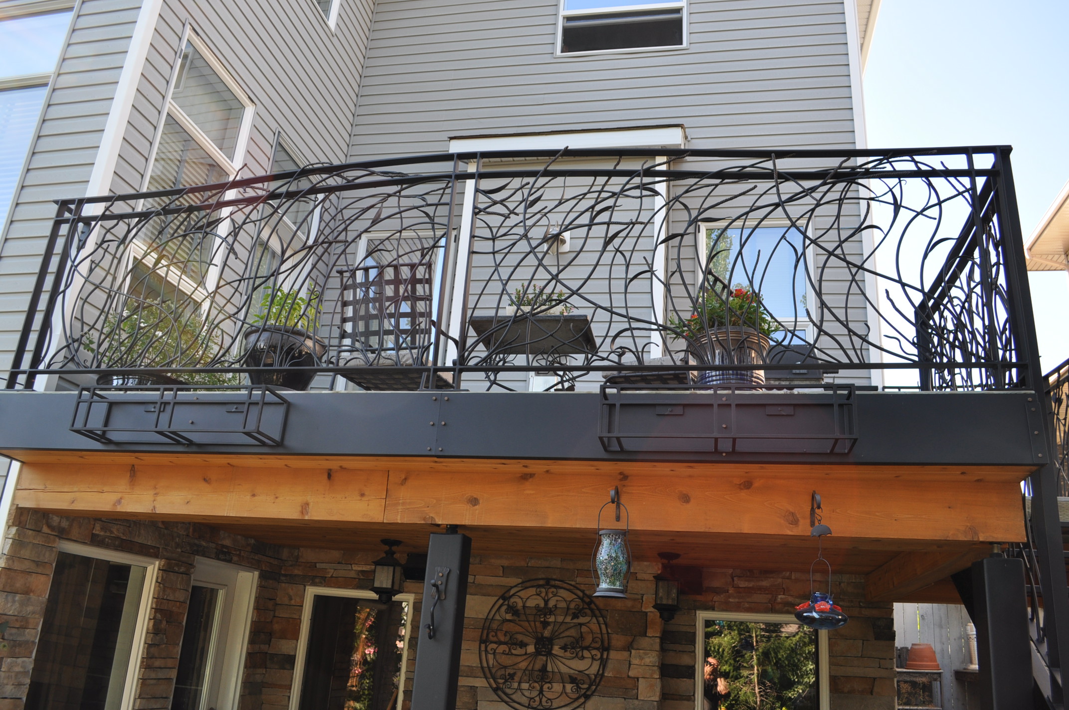 Wrought Iron Railing, Hand Forged Railing, Custom Iron Railings ...